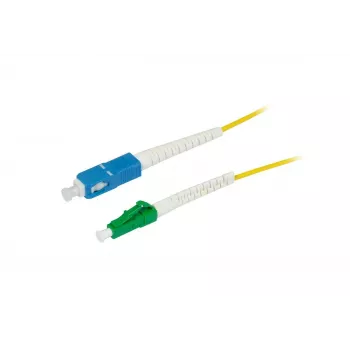 SYNERGY21 S215628V2 cabo de patch de fibra ótica OS2 monomodo 1,5m LC/APC para SC, 9/125µm, G.657.A2, 2mm, amarelo