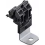 HellermannTyton 151-01643 RCA90SM6-PA66HIRHSUV/ST/ZN-BK clip em P com catraca, fixação por parafuso, PA66HIRHSUV, placa de aço zincado, preto