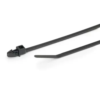 HellermannTyton T30RSF-PA66HS-BK (500) abraçadeira de cabos 158 mm x 3,6 mm preto pack de 500 126-00329
