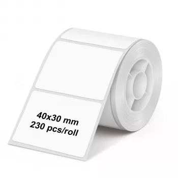 Olympia 6320 rolo de etiquetas 40 mm x 30 mm branco 230 etiquetas