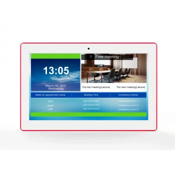 ALLNET MeetTwo-150W Tablet de sala de reuniões de 15 polegadas com LED RGB, Android 16, NFC/RFID, branco