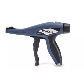 HellermannTyton EVO7iSP Ferramenta para abraçadeiras, azul/preto, 2,2-5,0 mm, corte rente 110-77002