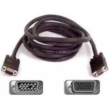 SYNERGY21 S215246 Adaptador VGA gender changer ficha macho para ficha fêmea, dourado, preto