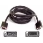 SYNERGY21 S215246 Adaptador VGA gender changer ficha macho para ficha fêmea, dourado, preto