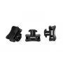 HellermannTyton ACFM5W8PT4,5 Suporte de abraçadeiras para calha DIN, PA66 resistente ao choque, preto, 25 unid. 151-03245