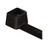 HellermannTyton Série T T18R Abraçadeira de cabo com dentes interiores, 100 mm x 2,5 mm, preta, pack de 100 111-01910