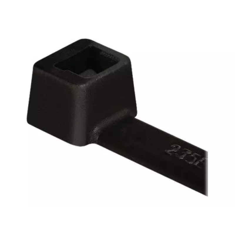 HellermannTyton Série T T18R Abraçadeira de cabo com dentes interiores, 100 mm x 2,5 mm, preta, pack de 100 111-01910