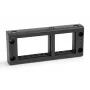 HellermannTyton VarioPlate-24 Moldura PL-BK para entrada de cabos, isenta de halogéneos, preta 440-00003