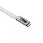 HellermannTyton MBT27S-316-SS-NA-C1 Abraçadeira de cabo de aço inoxidável, 681 mm x 4,6 mm, fecho de esfera, prateada 111-93279