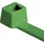 HellermannTyton T18R abraçadeiras verdes, 100 x 2,5 mm, PA66, 80 N, 100 unid. (116-01815)