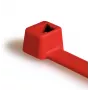 HellermannTyton T80L-N66-RD-C1 abraçadeira padrão, dentada interior, 390 mm x 4,6 mm, vermelha, 100 unid. 116-05412