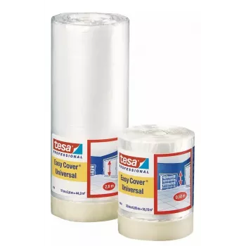 Película de proteção tesa Easy Cover® com fita adesiva integrada 33 m x 1100 mm 04368-00008-01