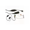 MIDLAND Albrecht AE 31-PT07 auscultador intra-auricular mono com microfone de arco e PTT, com fios, ligação de 2 pinos, preto 41990