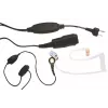 MIDLAND Albrecht AE 31-PT07 auscultador intra-auricular mono com microfone de arco e PTT, com fios, ligação de 2 pinos, preto 41990