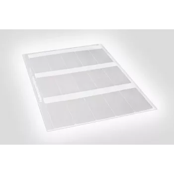 HellermannTyton 594-81104 Etiqueta de transferência térmica transparente branco 100mm x 100mm 1000 etiquetas