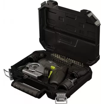 Goobay 77817 Conjunto de chave de fendas mini com bateria 4 em 1, 35 peças, formato pistola, com 4 pontas