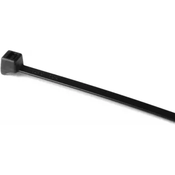 HellermannTyton CTT60R-PA66HS-BK Abraçadeira de cabos termoestabilizada, 205 mm x 4,7 mm, preto, 100 unidades 112-52112