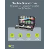 Goobay 77839 chave de fendas de precisão elétrica com bateria, 50 peças, LED