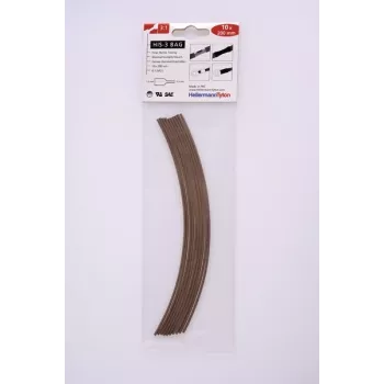 HellermannTyton Conjunto de tubo termorretrátil HIS-3, proporção de retração 3:1, 90 peças, 8 diâmetros, 7 cores, comprimentos de 100 mm 308-30163