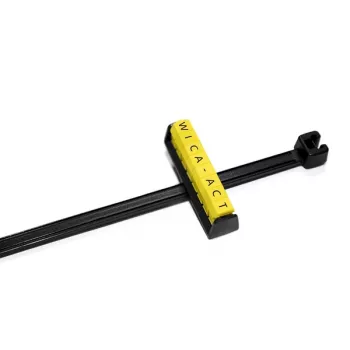Marcador de cabos HellermannTyton WIC1 preto PA66 26,7mm 100 unidades 561-06000