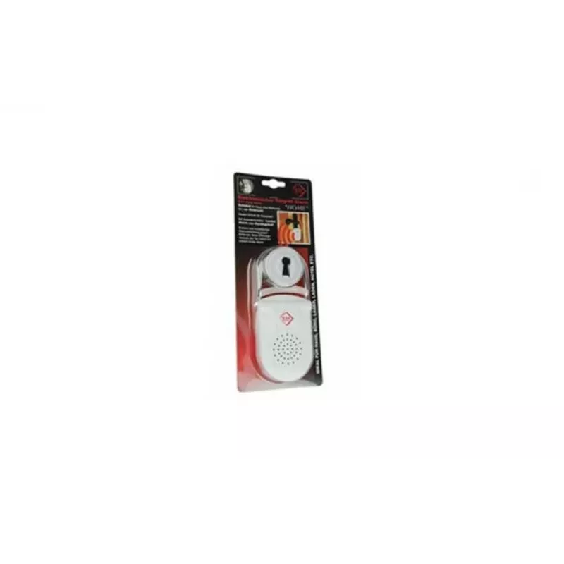 Alarme eletrónico de maçaneta KH-SECURITY KH 100183, sistema de alarme móvel, branco