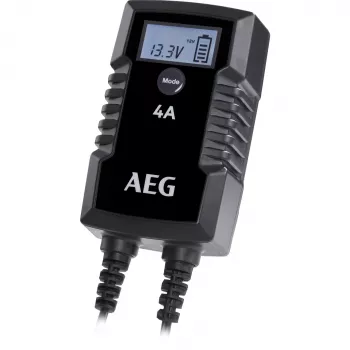 AEG LD4 10616 Carregador automático de bateria de automóvel 6V/12V 2A/4A para chumbo-ácido, GEL, AGM, MF, Ca/Ca