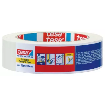 tesa PREMIUM 04306-00044-02 Fita de mascarar crepe bege 50 m x 30 mm (1 rolo)