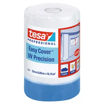Película de proteção tesa Easy Cover com fita adesiva 33 m x 550 mm (04411-00002-00)