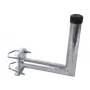 WEIß MAS4825 Braço de mastro em aço 25cm com abraçadeira (3022)
