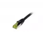 Synergy21 CAT6A S-STP Cabo de rede exterior RJ45 50m preto resistente a UV/água
