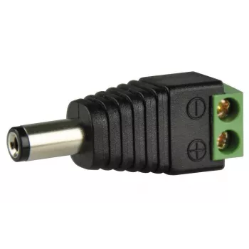 ABUS TVAC35800 Cabo adaptador de alimentação - bloco de terminais de parafuso para ficha DC 5,5 x 2,1 mm