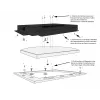ALLNET 21 polegadas Touch Display moldura para tablet para moldura de encastrar, preto ALLTCover21WBv1