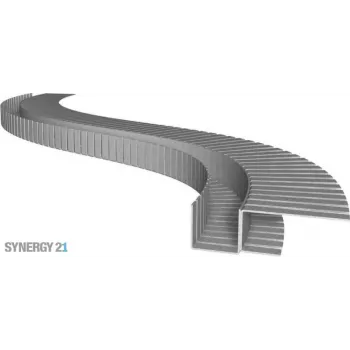 Perfil LED SYNERGY21 S21-LED-PR00002 200cm, aço galvanizado TYP-A Flex
