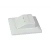 Suporte de módulo Keystone SYNERGY21 para embutir para 2x módulo TP branco puro redondo S216330V3