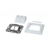 Suporte de módulo Keystone SYNERGY21 para embutir para 2x módulo TP branco puro redondo S216330V3