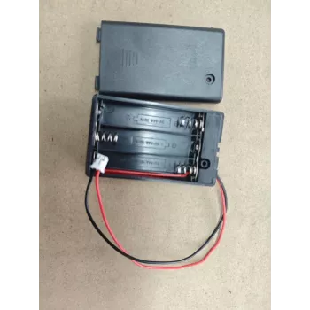 Suporte de pilhas ALLNET 4duino 3x AAA com interruptor on/off e ligação JST de 2 pinos (Ref. 727)