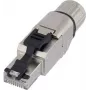 LAPP ED-IE-AXS-6A-A-20-FD-FC Ficha RJ45 Cat.6A de montagem em campo, blindada, IDC sem ferramentas, zamac, pack de 10 21700654