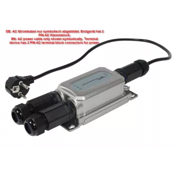 ALLNET Injetor PoE Outdoor IP67 IEEE 802.3bt 60W caixa metálica ALL-PI2013Ov2BT60