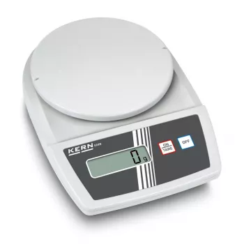 KERN EMB 5.2K1 Balança de correspondência, capacidade 5,2 kg, legibilidade 1 g, alimentação por rede/pilhas