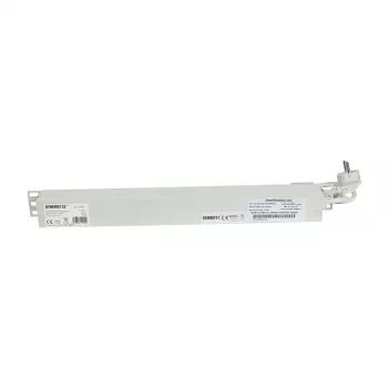 SYNERGY21 ALLNET Régua de tomadas para rack 19 polegadas 9 tomadas Schuko com interruptor, cinzento claro S215392V4