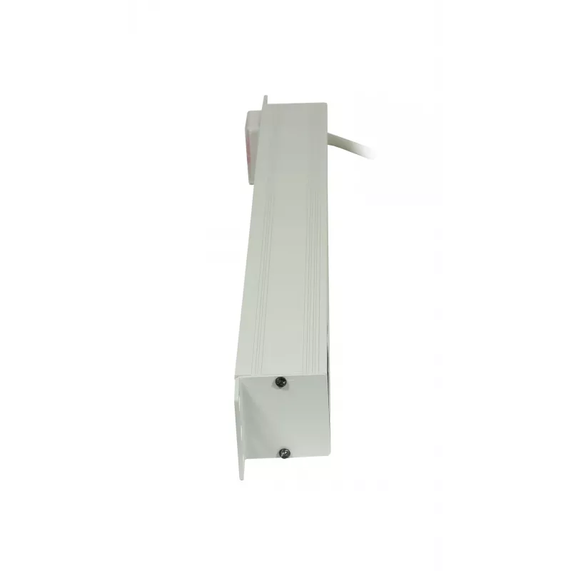SYNERGY21 ALLNET Régua de tomadas para rack 19 polegadas 9 tomadas Schuko com interruptor, cinzento claro S215392V4