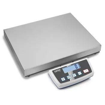 KERN DE 35K5DL Balança de plataforma de duplo intervalo 35 kg / 5 g|10 g, prato em aço inoxidável