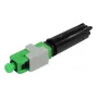 SYNERGY21 S215668 Conector de fibra ótica SC/APC monomodo instalável em campo para cabo de 0,9mm