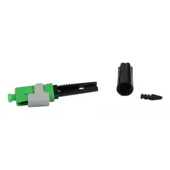 SYNERGY21 S215668 Conector de fibra ótica SC/APC monomodo instalável em campo para cabo de 0,9mm
