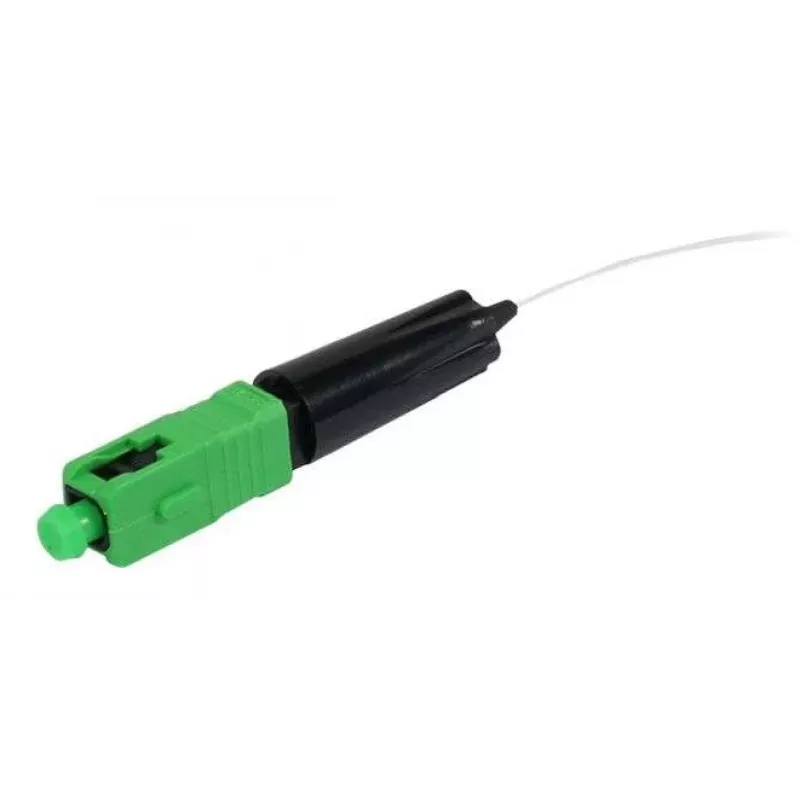 SYNERGY21 S215668 Conector de fibra ótica SC/APC monomodo instalável em campo para cabo de 0,9mm