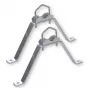 WEIß MHZ2060 Conjunto de suporte de parede aço 20 cm branco (39062)