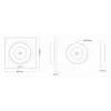 MiBoxer K3-W comando LED dual white 2,4GHz com roda tátil rotativa