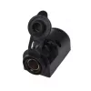 IWH tomada DIN de sobrepor 12/24V 16A preto 019009