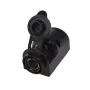 IWH tomada DIN de sobrepor 12/24V 16A preto 019009