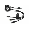 IWH Carregador de automóvel USB duplo 3-em-1 12/24V 3,4A preto (19061)